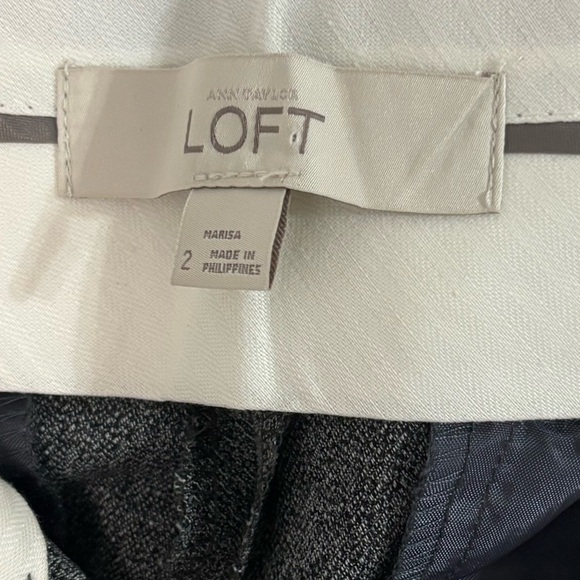 LOFT Charcoal Tailored Trousers - Picture 3 of 4